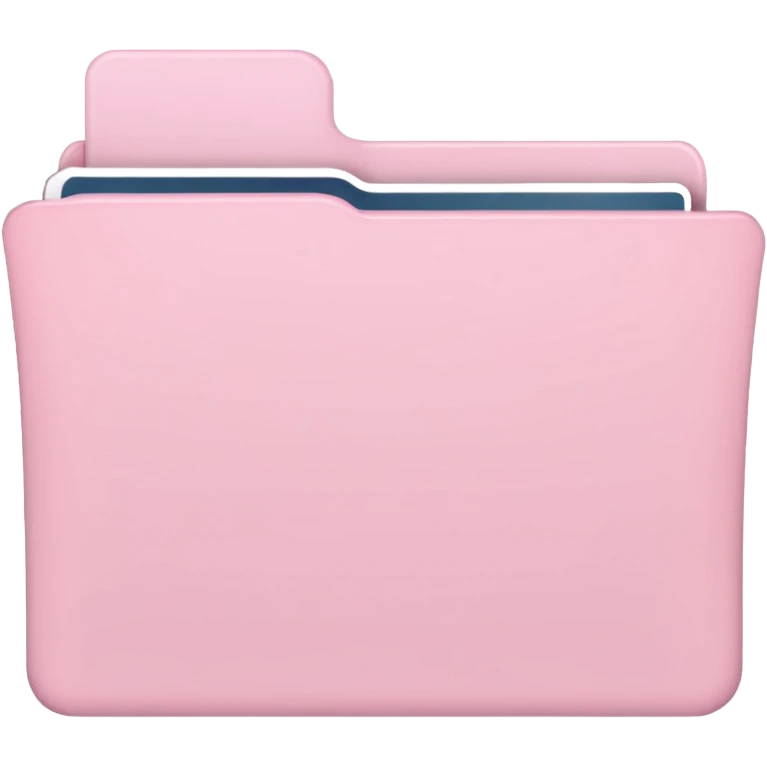 pastel pink folder aesthetic emoji