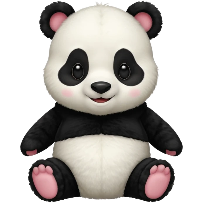 Winnie the Pooh in a panda outfit  emoji