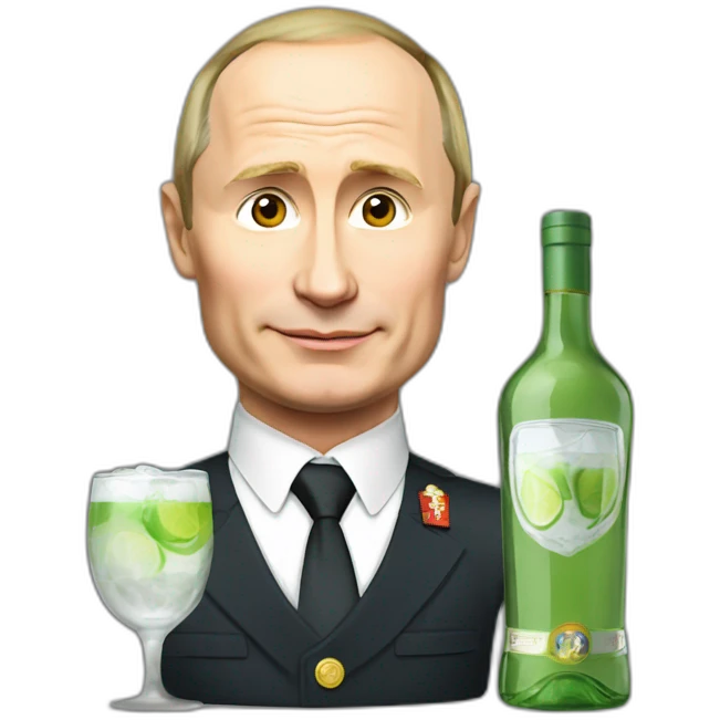Putin drink vodka emoji