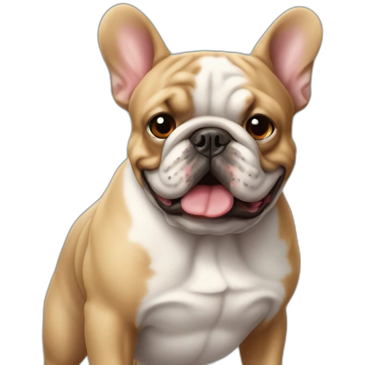 Bouledogue français qui se baigne emoji