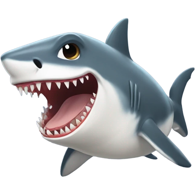 Half shark half dog emoji