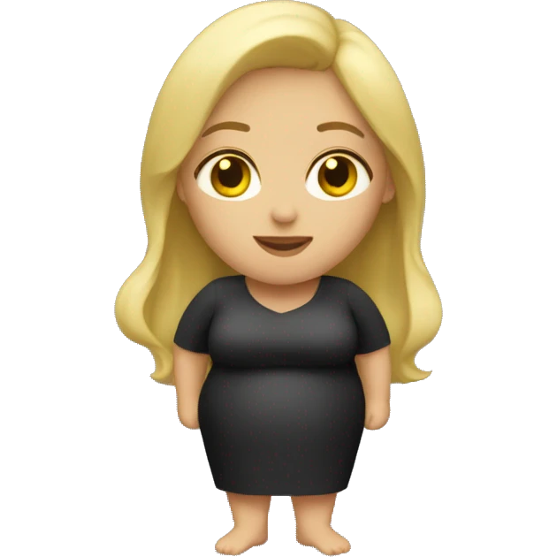 Fat blonde woman emoji