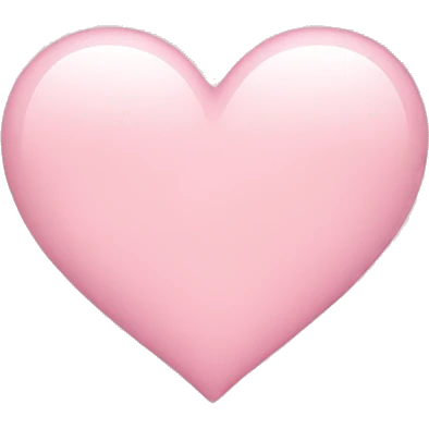 light pink heart  emoji