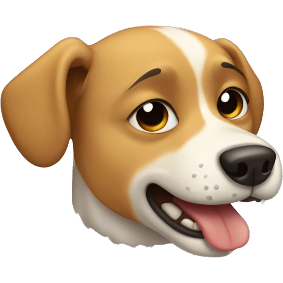 Dog crying emoji