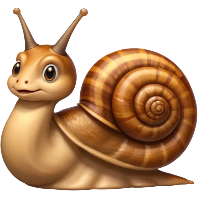 Snail with Long hair emoji