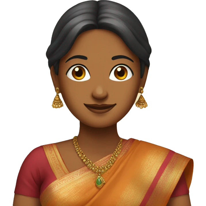 indian women with sari emoji