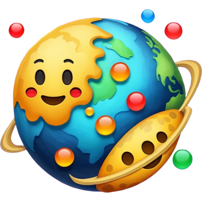 Has un planeta de emojis  emoji