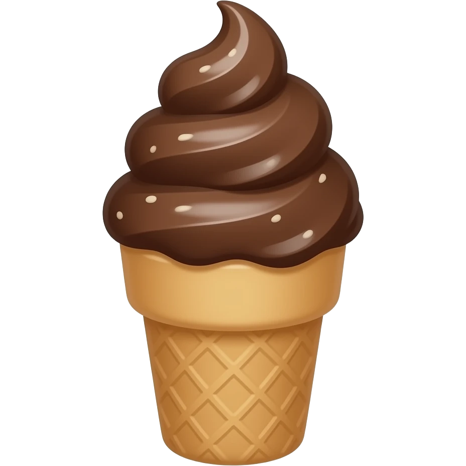 chocolate  aethtetic ice cream emoji