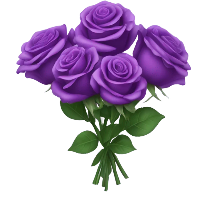 Purple roses emoji