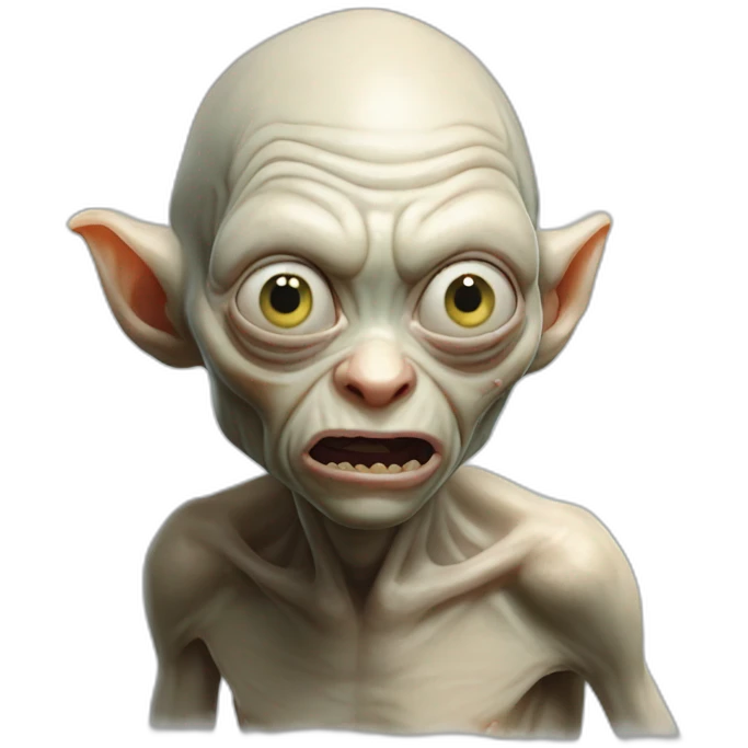 Gollum mange du poisson emoji