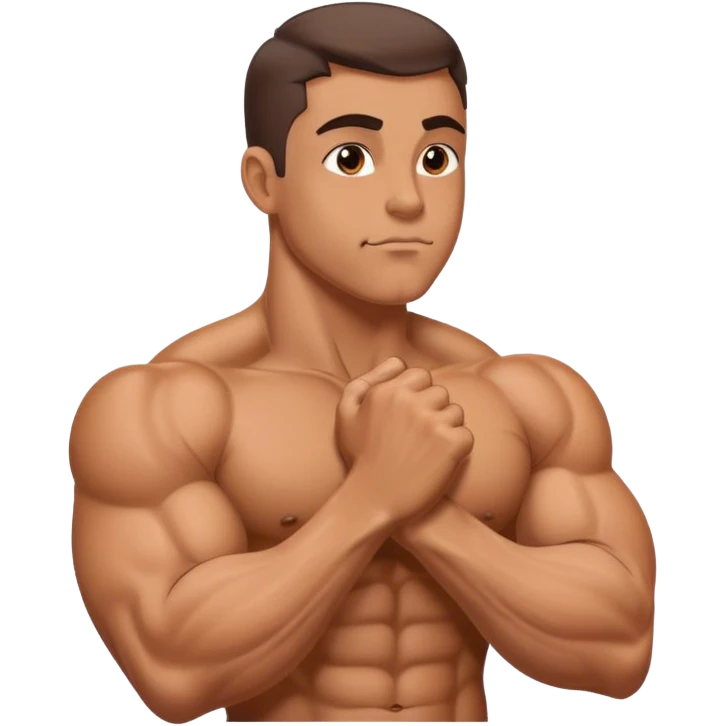 Biceps with kiss emoji