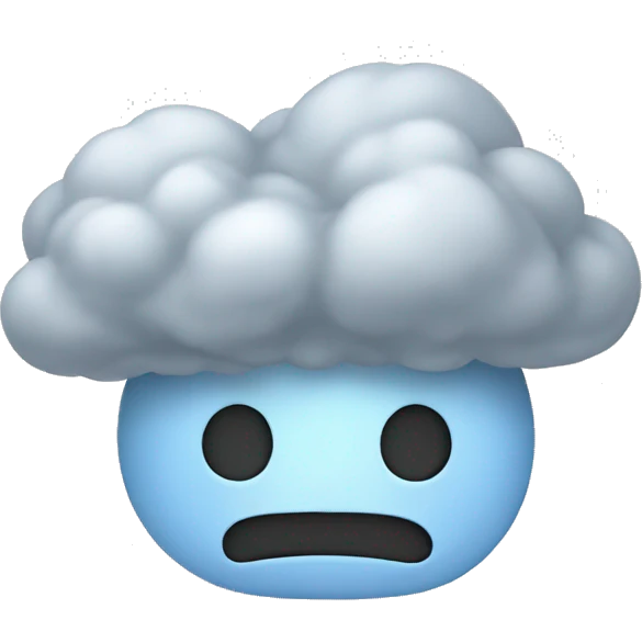 cloud head emoji
