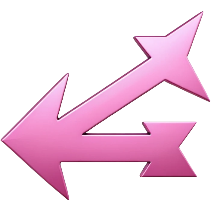 Pink reverse arrow  emoji