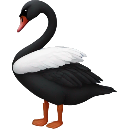Black swan emoji