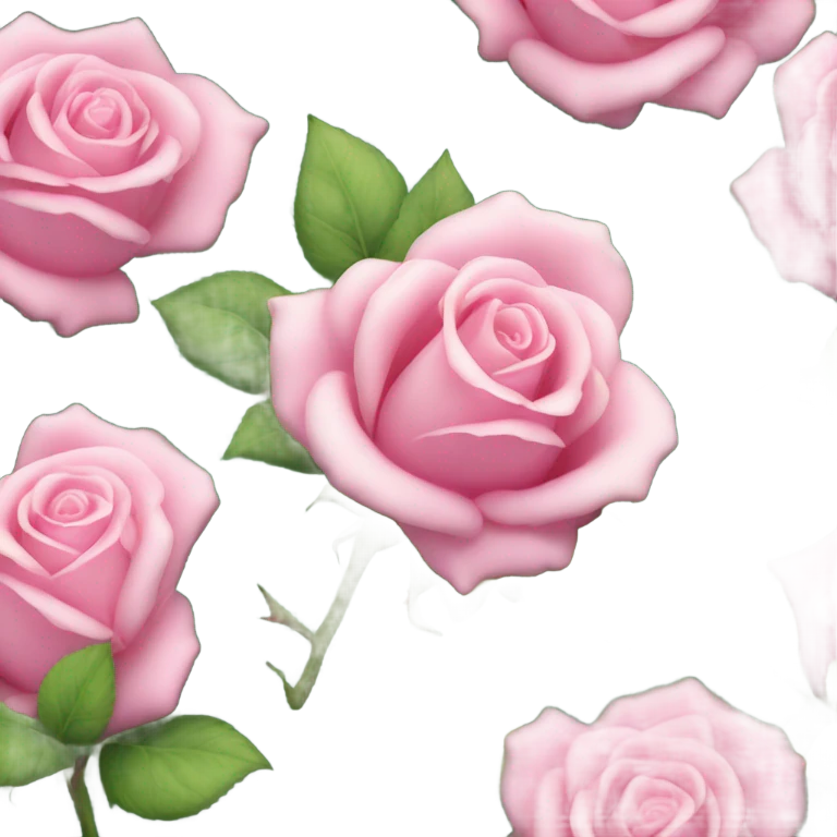 Pink rose emoji