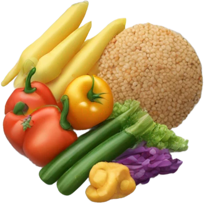 plate with healthy food emoji