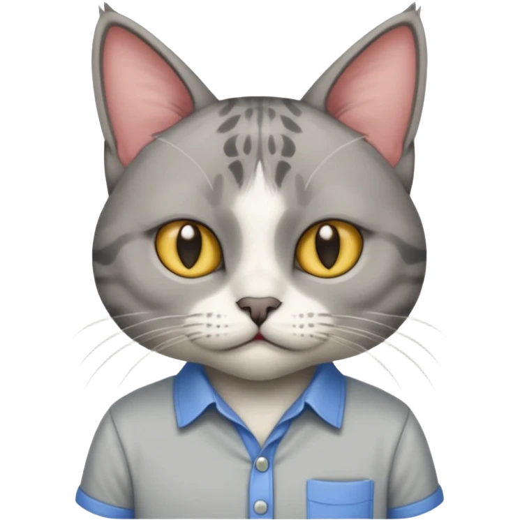 sfenks cat with shirt  emoji