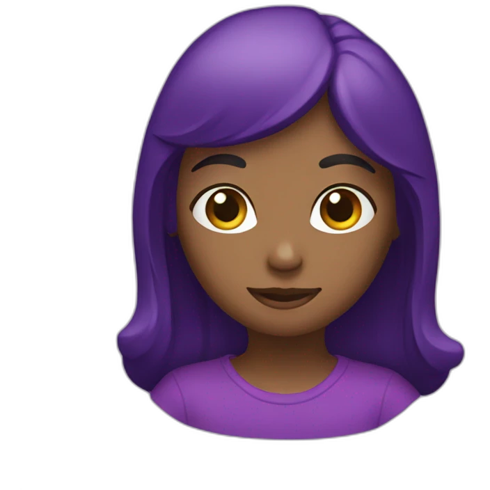 Chat violete emoji