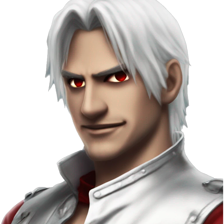 Dante devil may cry 3 Blushing  emoji
