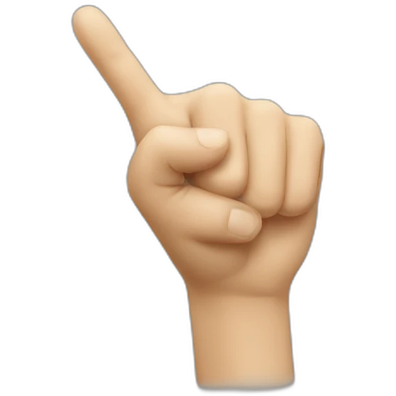 pointing finger emoji
