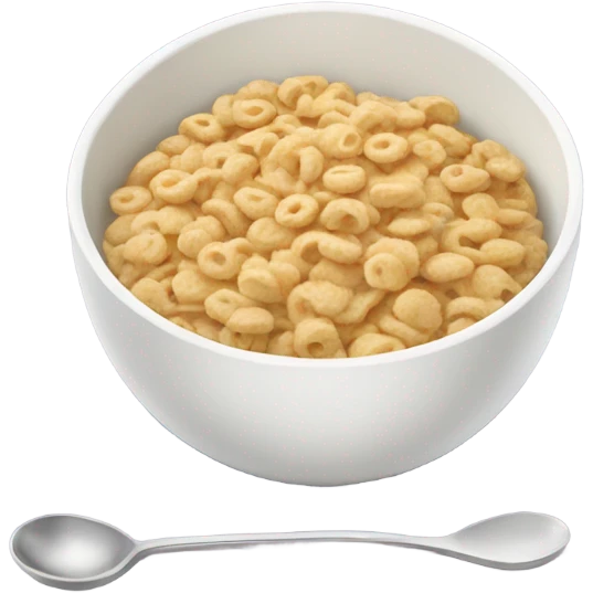 A bowl of cereal milk and a spoon emoji
