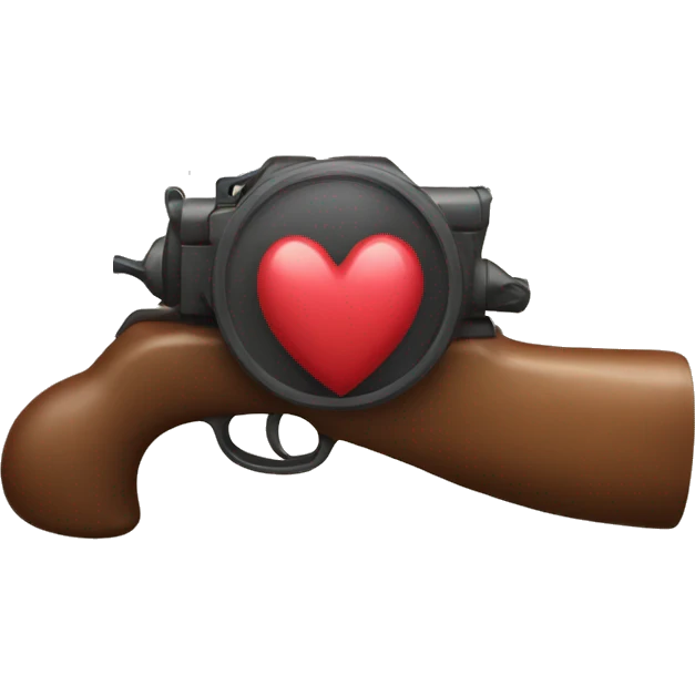 To shoot hearts emoji