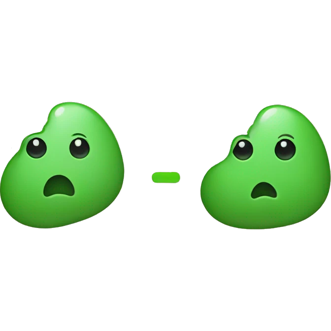 Left half poo emoji, right half green tick emoji emoji