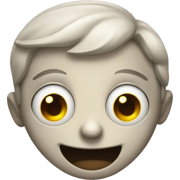 Smiling face creepy emoji
