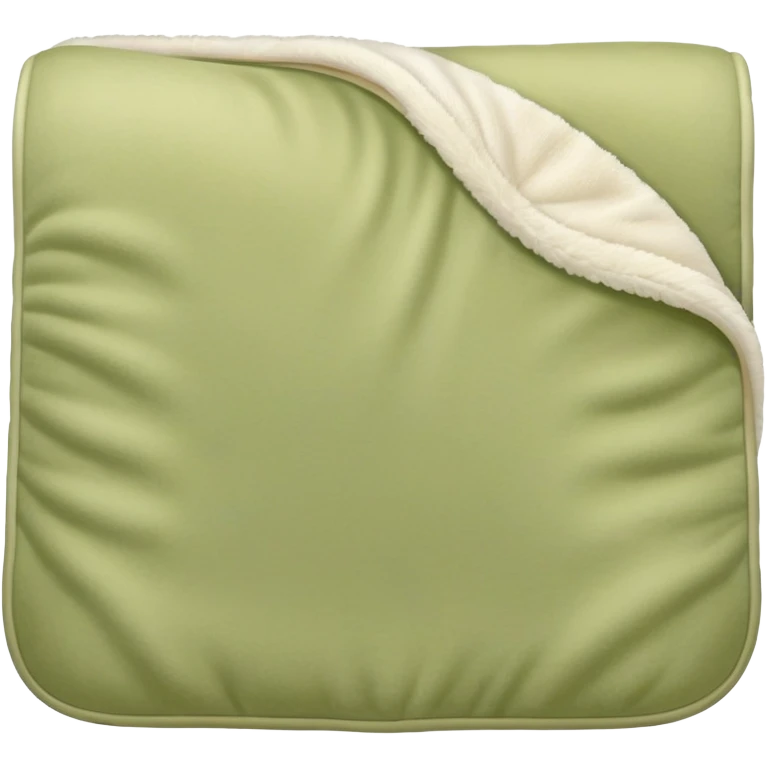 cozy pastel olive blanket emoji