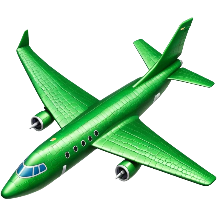 Crocodile shaped bomber airplane emoji