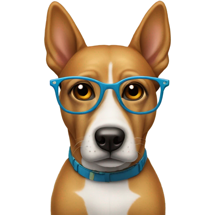 Perro con lentes de sol emoji