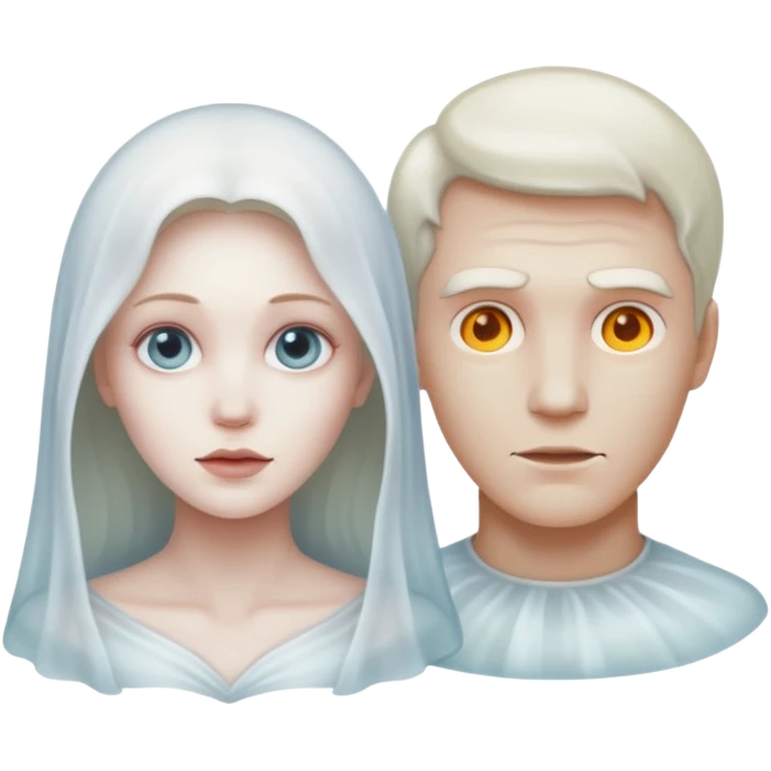 Widow with ghost husband
 emoji