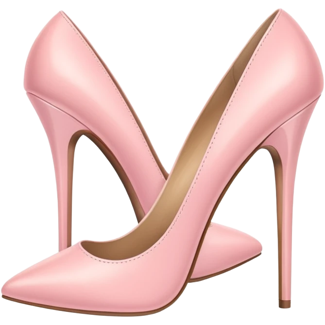 Pastel pink stilettos  emoji
