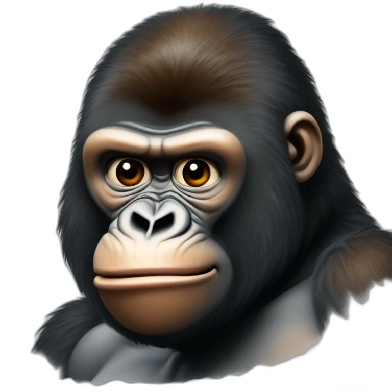 Gorille sur Emanuele macron emoji