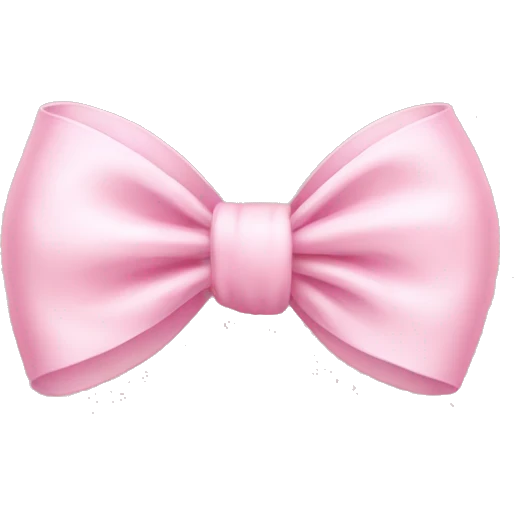 Baby pink bow emoji