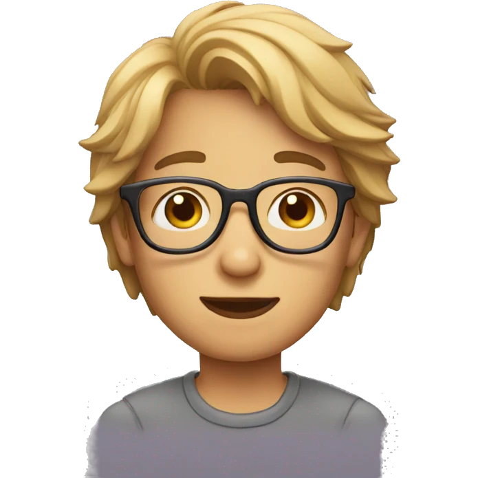 boy with glasess emoji