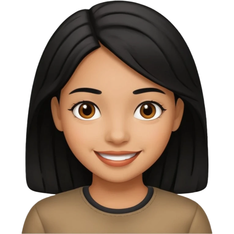 hispanic kid, girl with black hair emoji