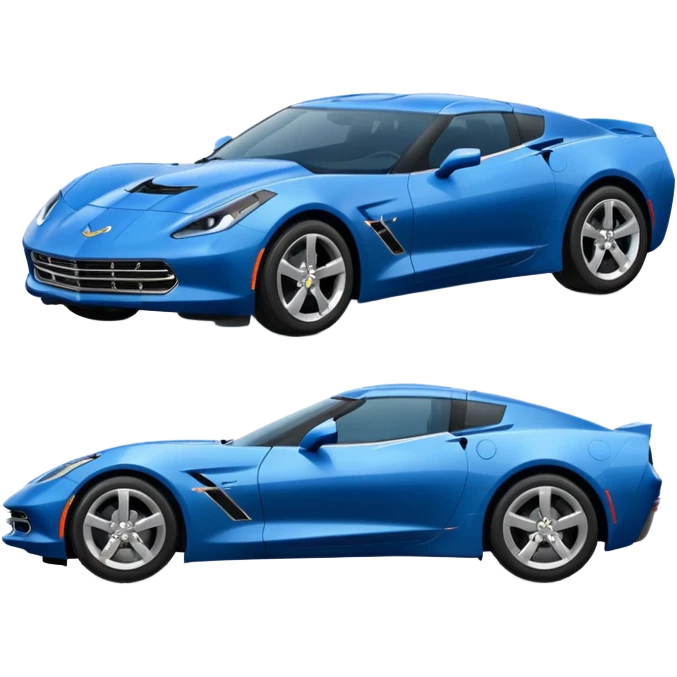 blue Chevy stingray emoji