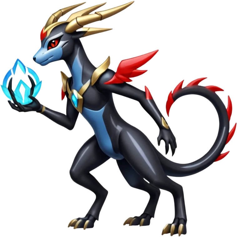 Darkrai-Dialga-Houndoom-Meloetta-Fakémon-creature-hybrid-fusion, full body emoji
