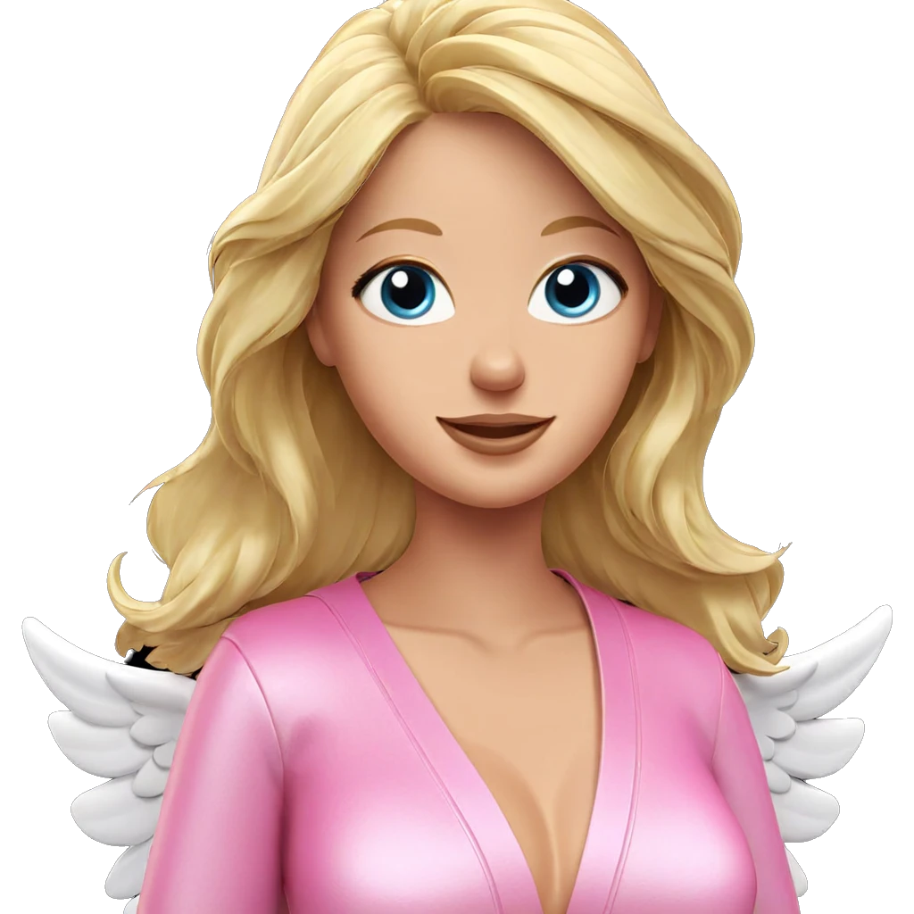smiling angel with wings emoji