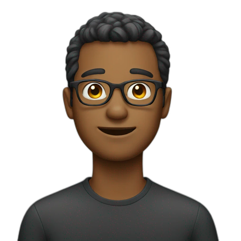 guy with glasses emoji
