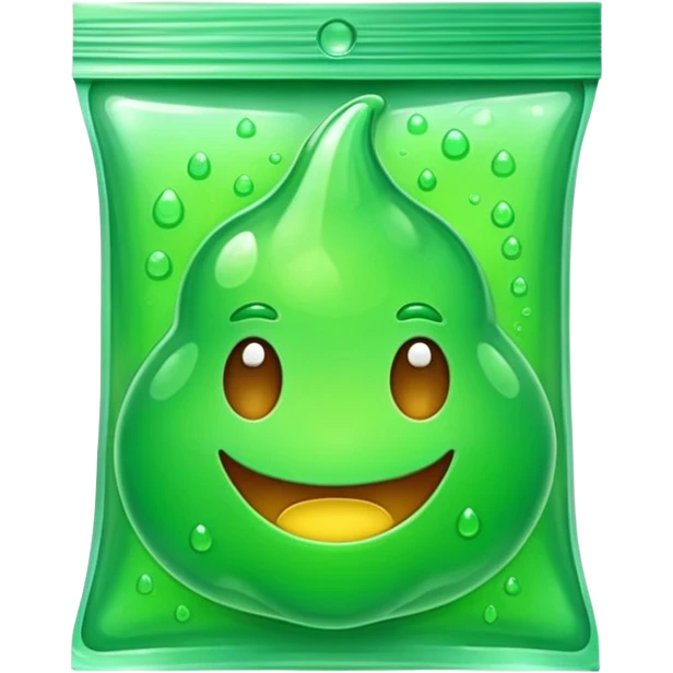 Slime emoji in a packet like in stores like regular onnea but just as emoji emoji