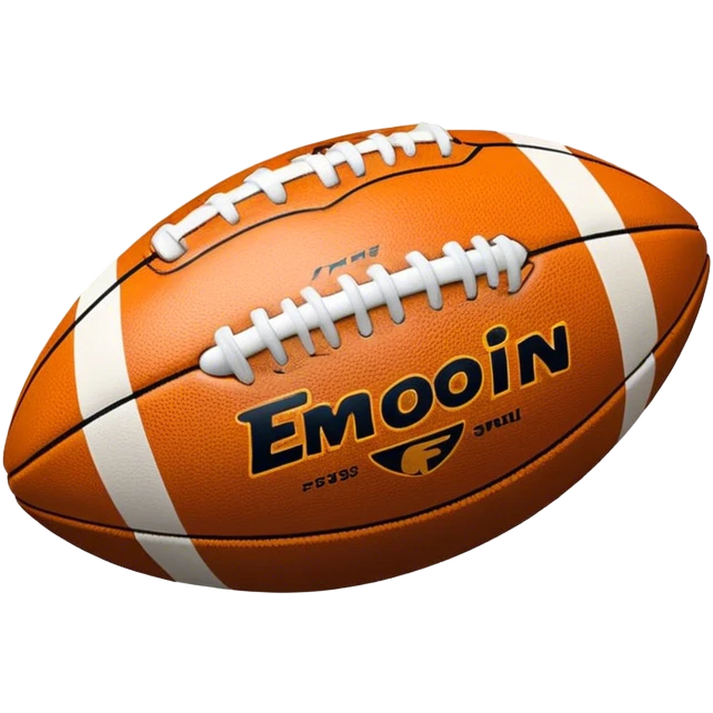 Cinematic Realistic image of an AFL ball captured mid-flight with dynamic motion blur and finely detailed rugged textures, set under dramatic stadium lighting that evokes high-energy athleticism emoji