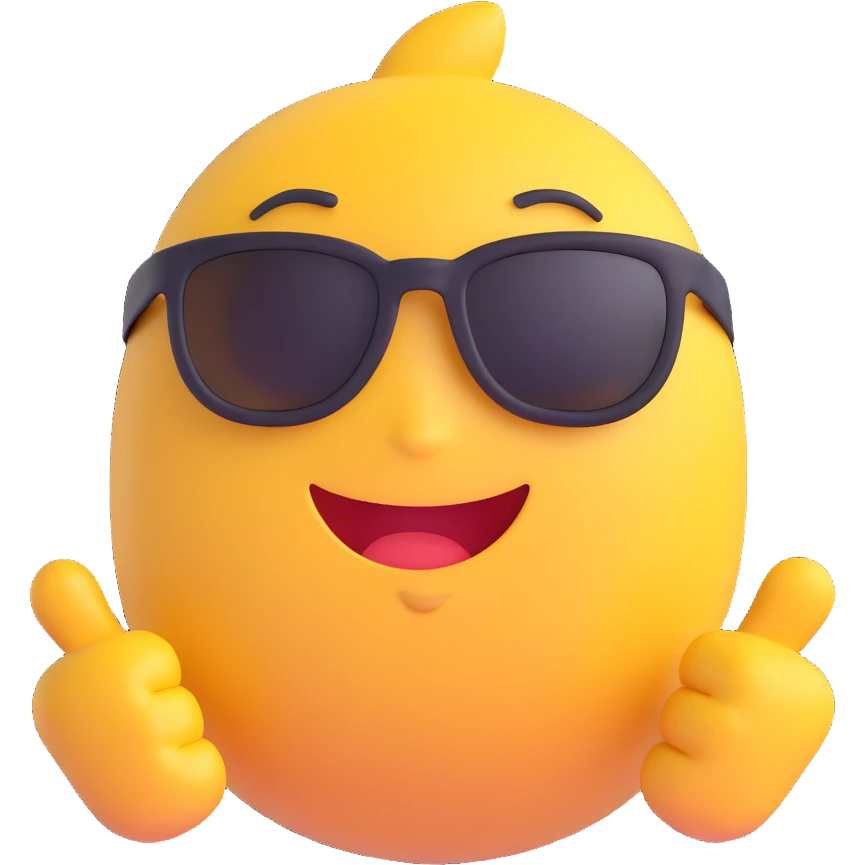 the concept of 'rizz' as a cool, confident, charismatic emoji, modern style emoji