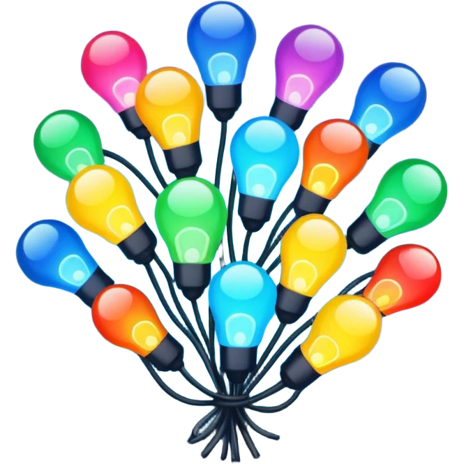 colorful lights emoji