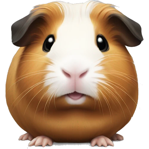 Guinea pig from Site in black emoji