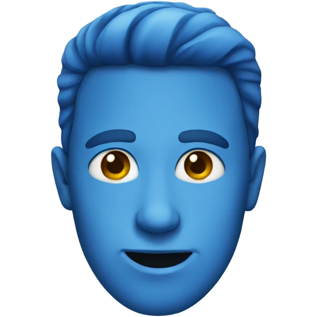 blue face  emoji