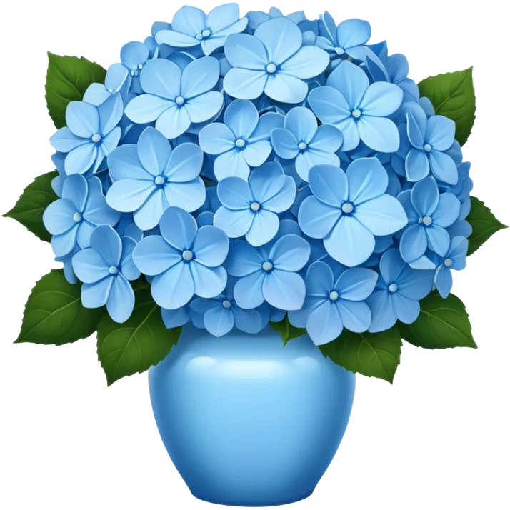Big light blue hydrangea bouquet  emoji
