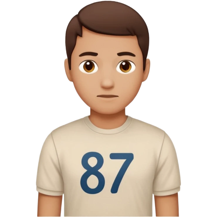 emoji de el famoso meme "six seven(6,7)" emoji