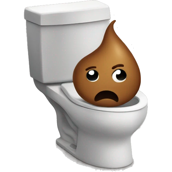 Poop in toilet  emoji